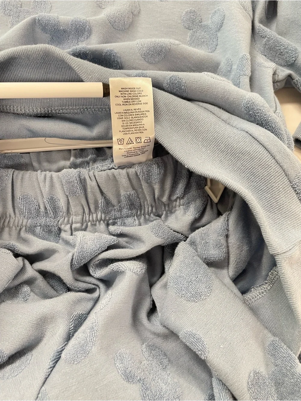 NWT Disney Junior 5/6 Mickey Cotton Blend Hoodie Shorts Set Blue Mouse Logo